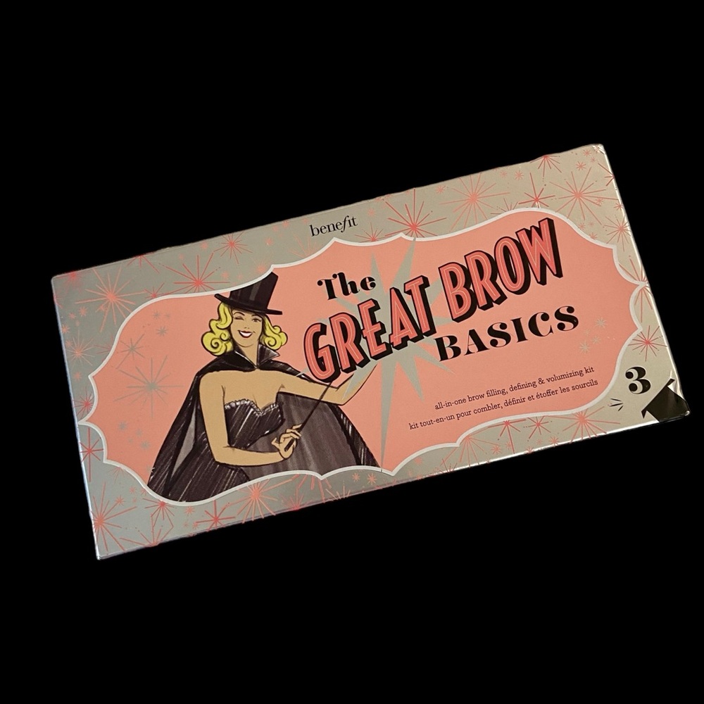 💎 Benefit Cosmetics Great Brow Basics Pencil & Gel Set Reusable Tin Shade #3 - Picture 3 of 4